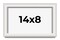 Photo Size Shadow Box 1.5" Depth Silver Picture Frame - UV Acrylic, Backing, Hanging Hardware